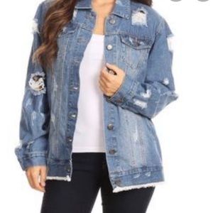 Boyfriend fit denim jacket